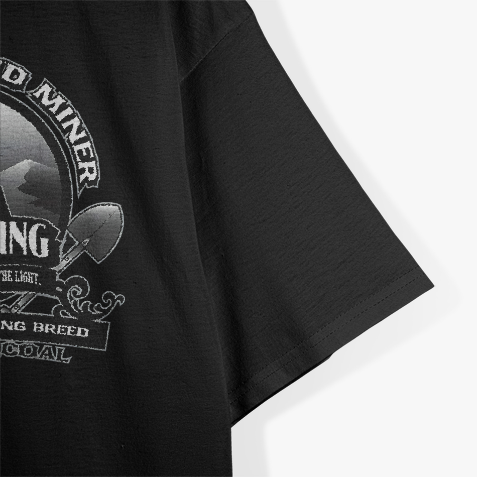 Coal Mining Underground Miner Retired Miner God Family Coal T-Shirt