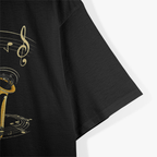 Music Notes Treble Clef Saxophonist Jazz Musician Saxophone T-Shirt