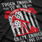 Oilfield Oilman Drilling Rig, Fracking Oilfield Worker T-Shirt