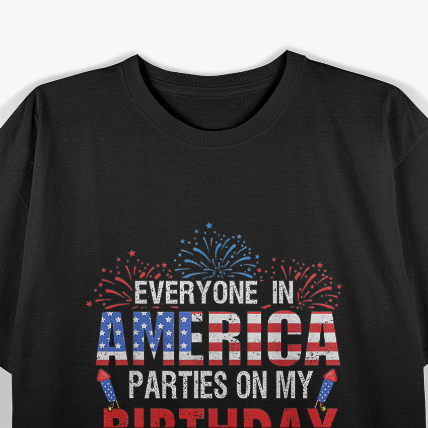 4th of July Birthday Patriotic Birthday, Born In 4th Of July T-Shirt