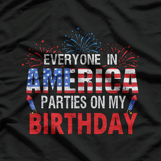 4th of July Birthday Patriotic Birthday, Born In 4th Of July T-Shirt