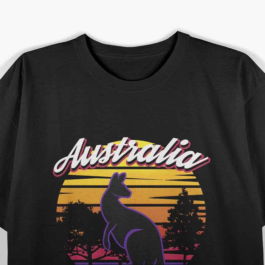 Australia Day Shirt Funny Australian Kangaroo Vintage T-Shirt