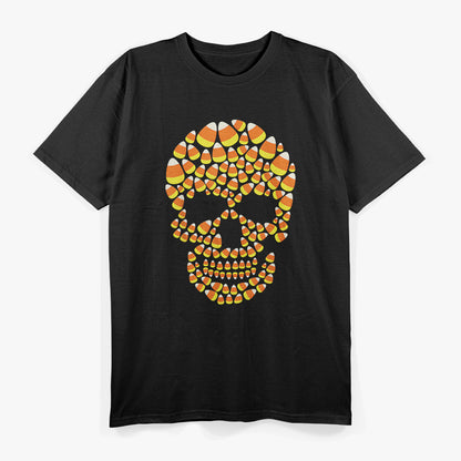 Candy Corn Skull Halloween Funny Costume T-Shirt