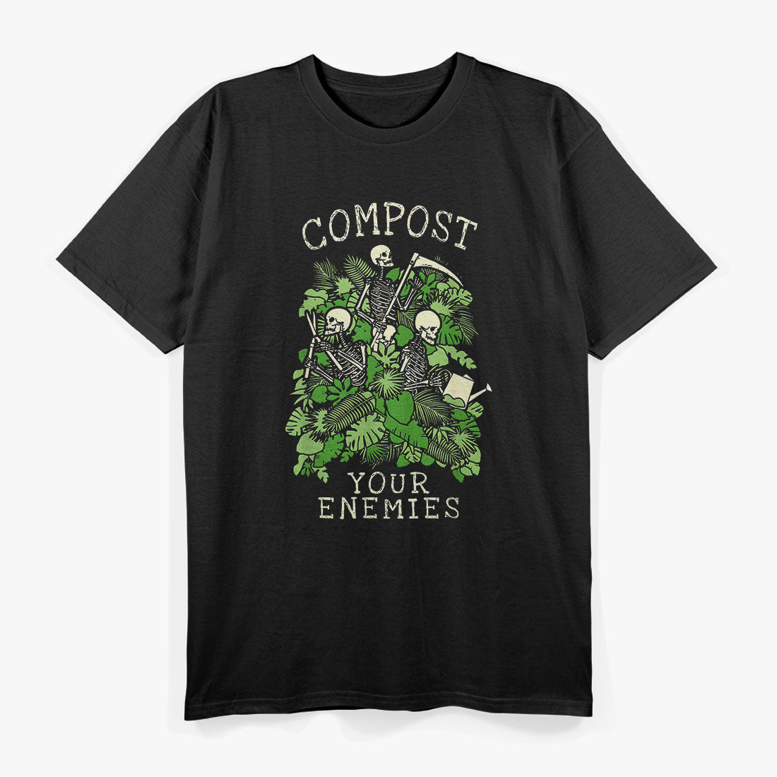 Funny Gardening Goth Skeleton Gardener T-Shirt