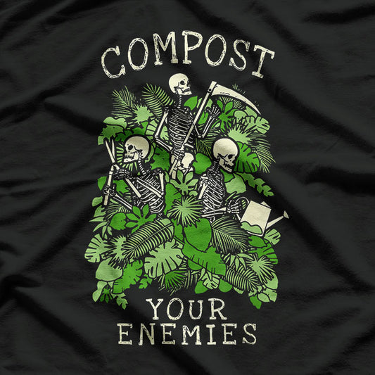 Funny Gardening Goth Skeleton Gardener T-Shirt