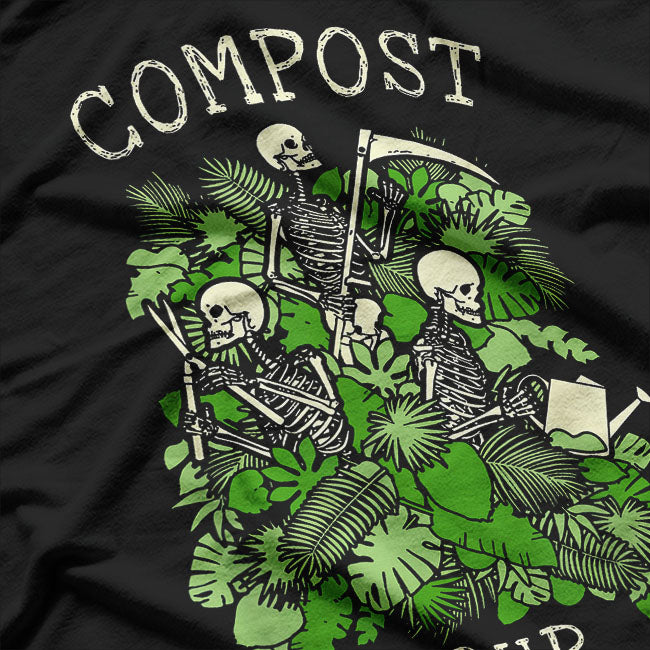 Funny Gardening Goth Skeleton Gardener T-Shirt