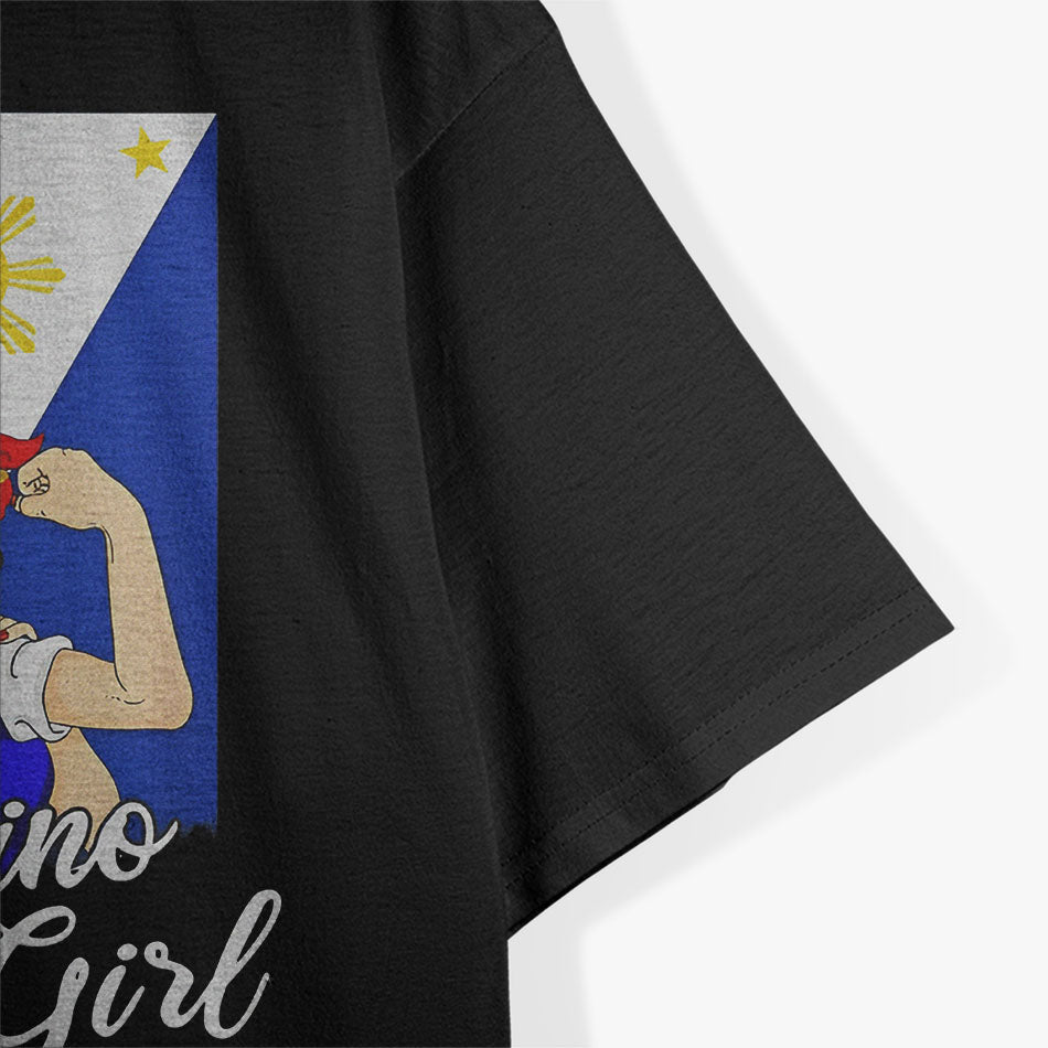 Filipino Girl Heritage Philippines Flag T-Shirt