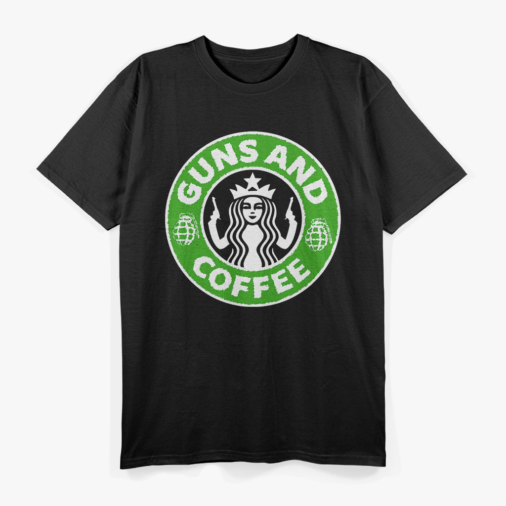 I Love Guns and Coffee, Coffee and Gun Lover T-Shirt