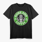 I Love Guns and Coffee, Coffee and Gun Lover T-Shirt