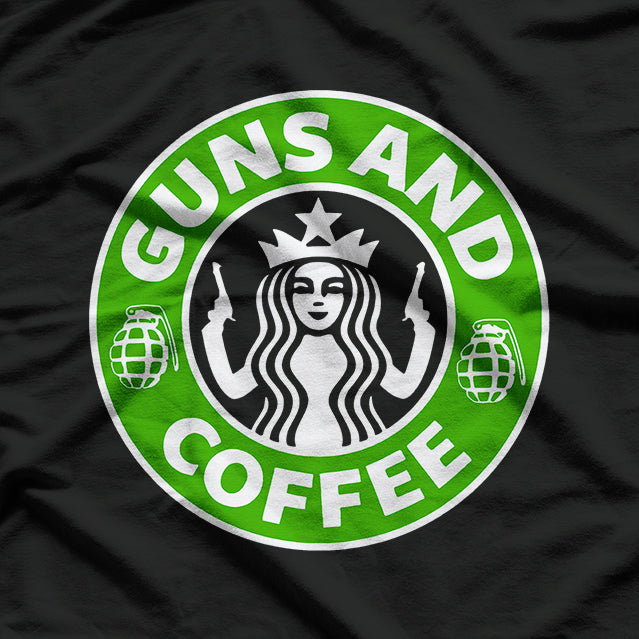I Love Guns and Coffee, Coffee and Gun Lover T-Shirt
