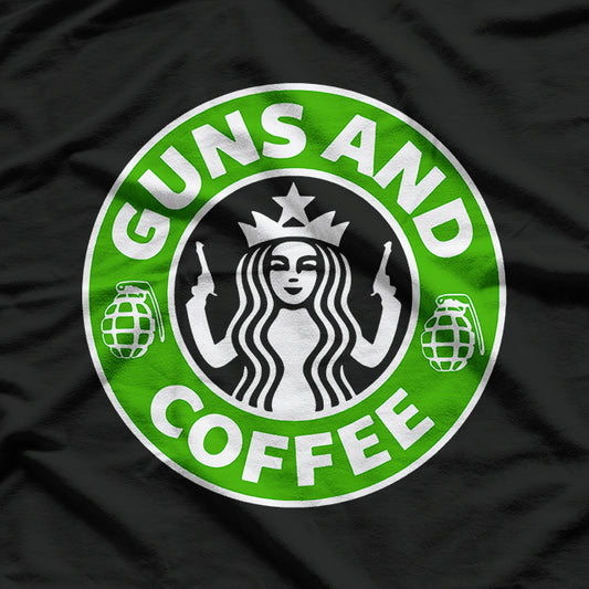 I Love Guns and Coffee, Coffee and Gun Lover T-Shirt