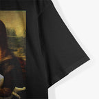 Mona Lisa With Cat Funny Vintage T-Shirt