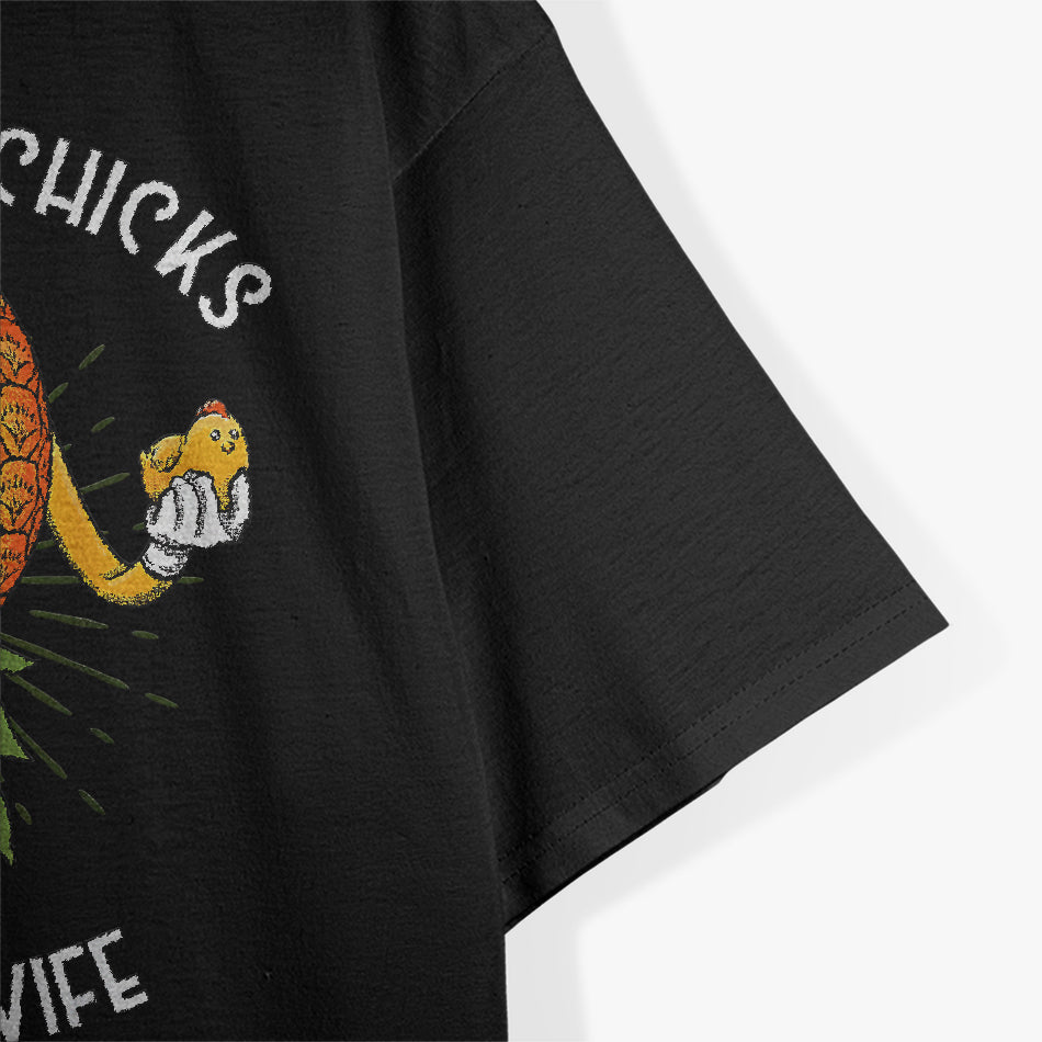 Picking Up Chicks for My Wife Swinger Upside Down Pineapple T-Shirt