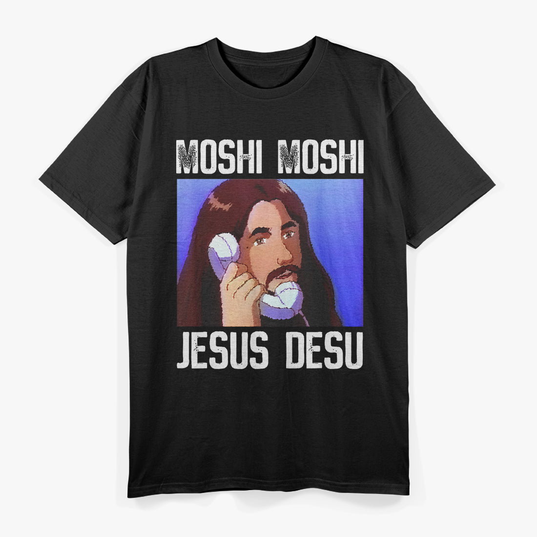 Funny Moshi Jesus Desu Meme T-Shirt