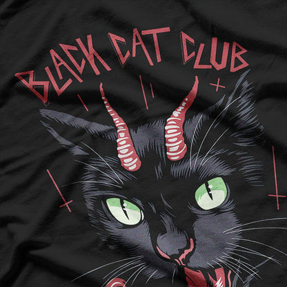 Black Cat Devil Occult T-Shirt