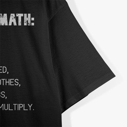 Funny Humor SEX LIKE MATH Naughty T-Shirt