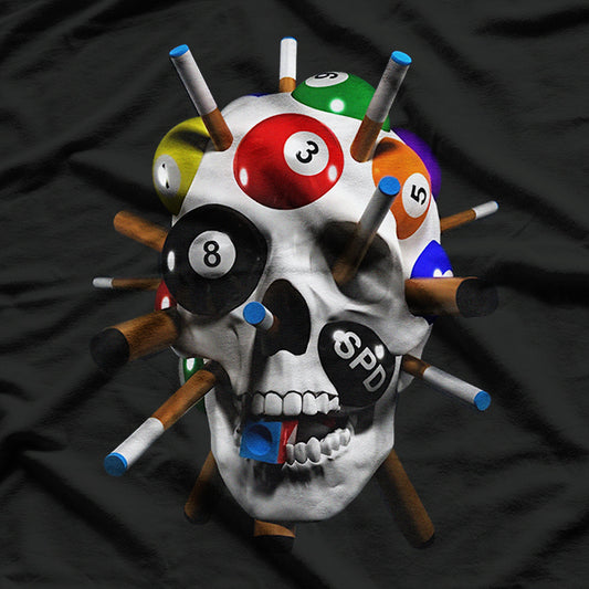 8-Ball Skull Pool – Billiards Players and Pool Enthusiasts T-Shirt