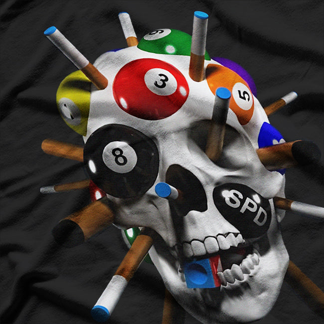 8-Ball Skull Pool – Billiards Players and Pool Enthusiasts T-Shirt