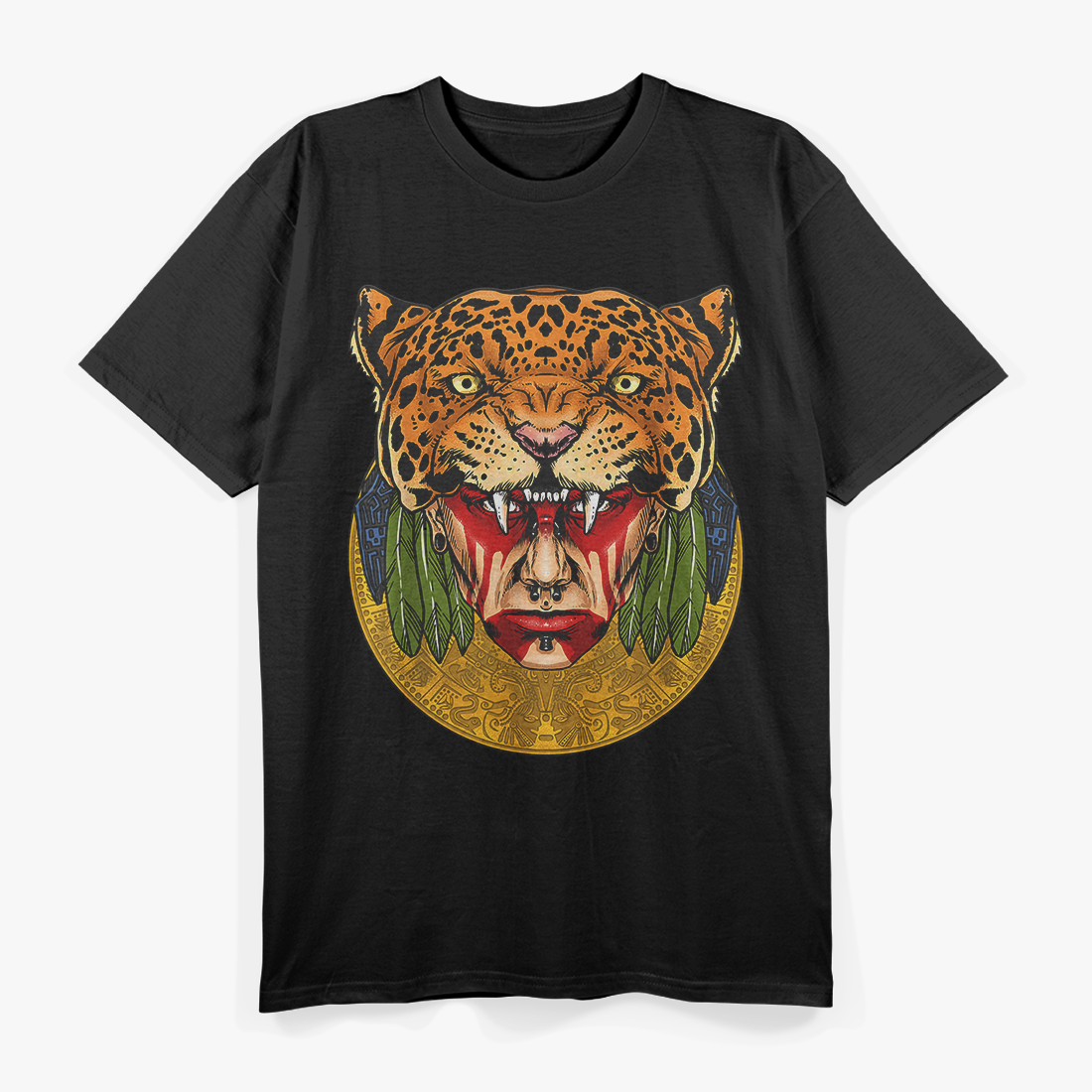 Aztec Jaguar Ancient Warrior of Fierce Strength T-Shirt
