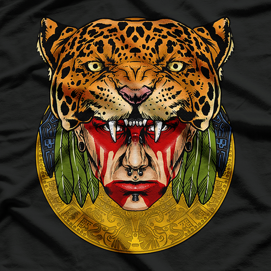 Aztec Jaguar Ancient Warrior of Fierce Strength T-Shirt