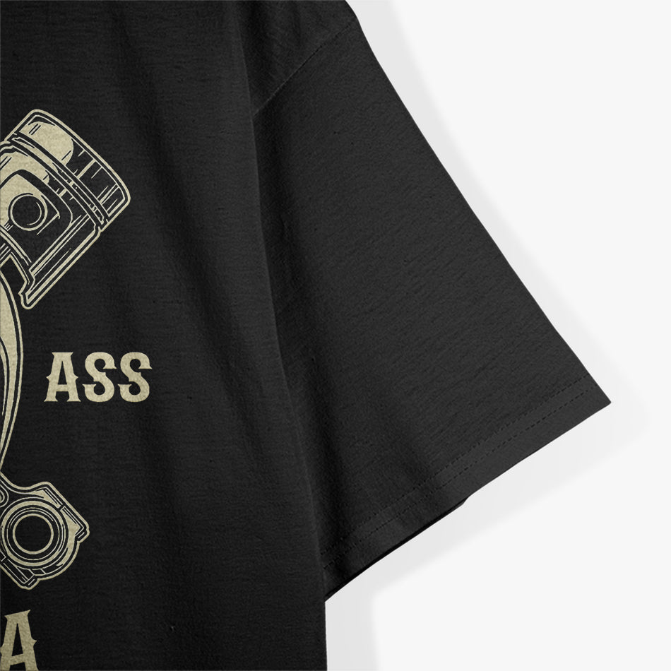 Bad Ass Biker Grandpa Motorcycle Father's Birthday Gift T-Shirt