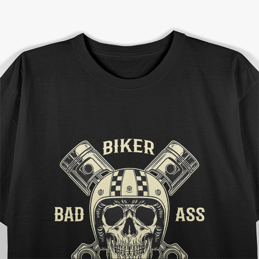 Bad Ass Biker Grandpa Motorcycle Father's Birthday Gift T-Shirt