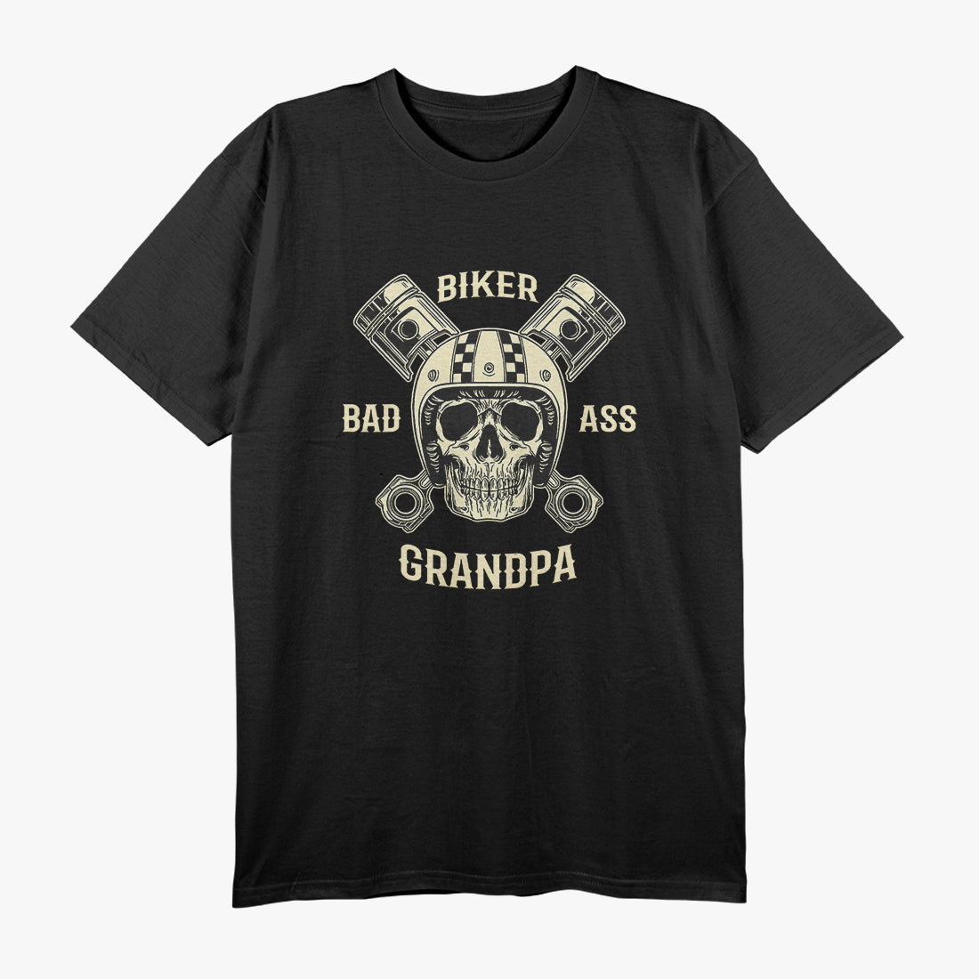 Bad Ass Biker Grandpa Motorcycle Father's Birthday Gift T-Shirt