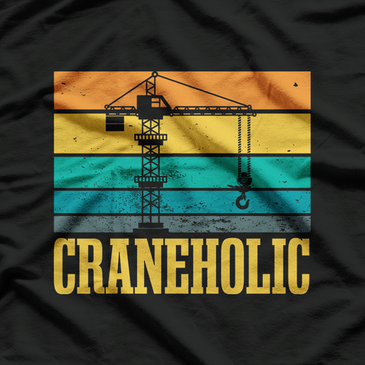 Crane Operator Retro Vintage T-Shirt