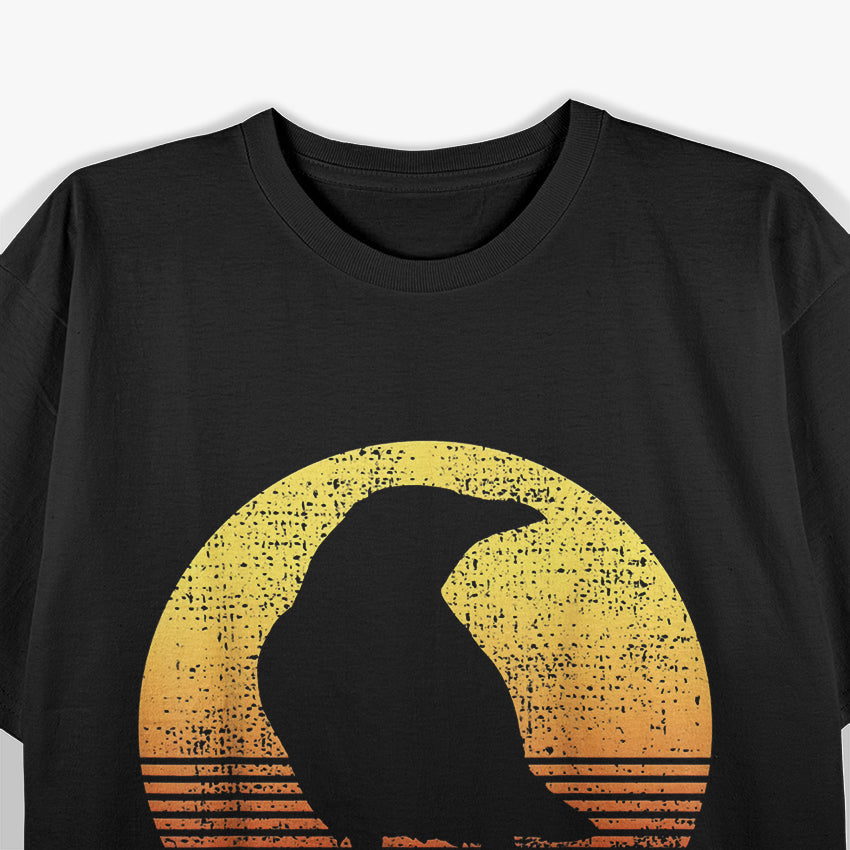 Retro Crow Birds Lover Crow Vintage T-Shirt