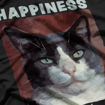 Cute Happiness Is A Tuxedo Cat T-Shirt