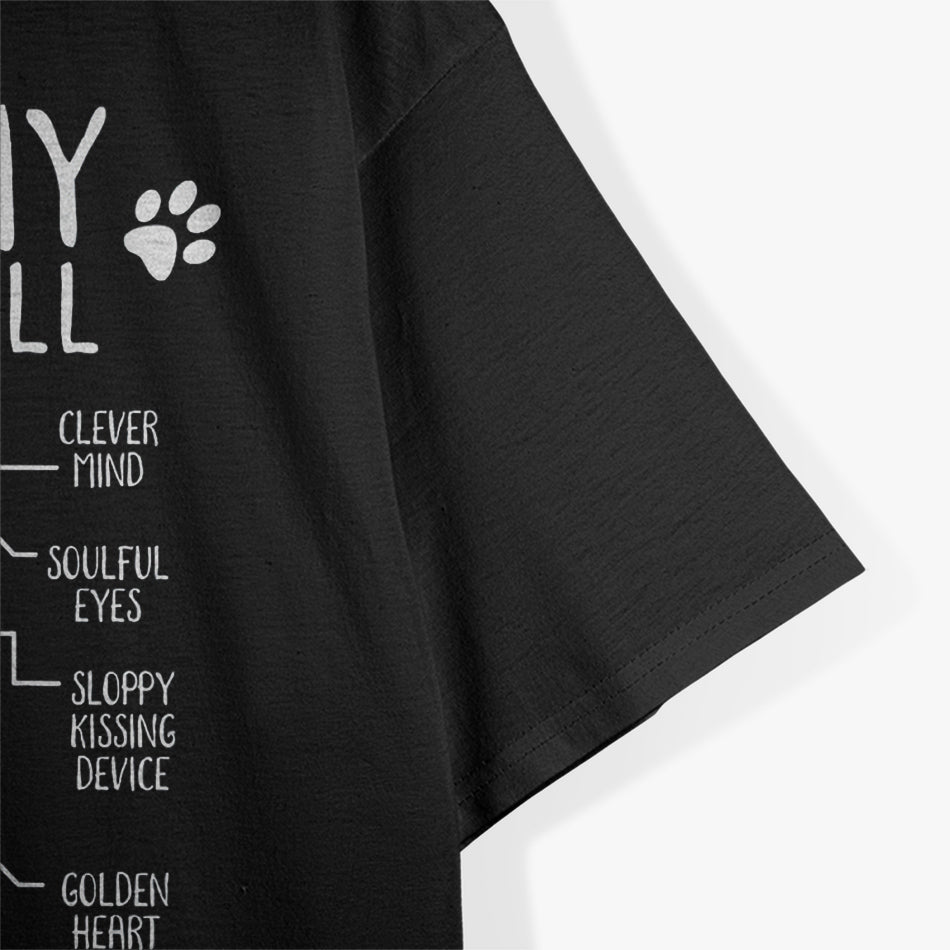 Pitbull Anatomy American Pit Bull Terrier Dog Pittie Lover T-Shirt