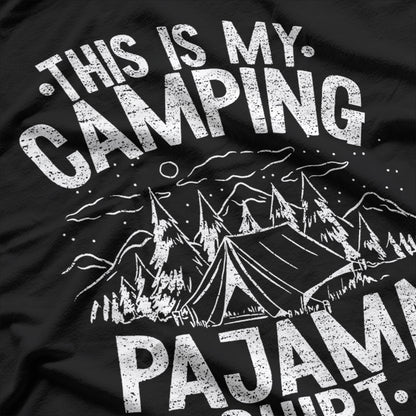 Funny Camper Happy Hiking Outdoors This Is My Camping T-Shirt