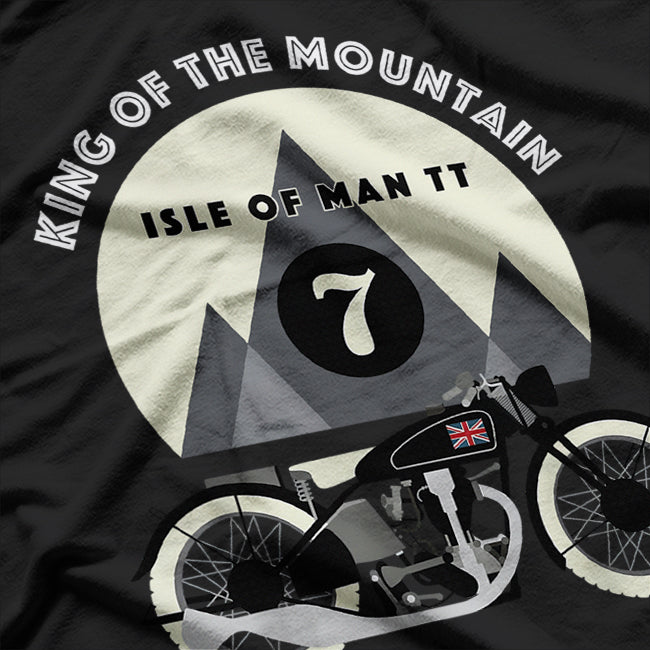 King Of The Mountains Isle Of Man TT Vintage Racing T-Shirt