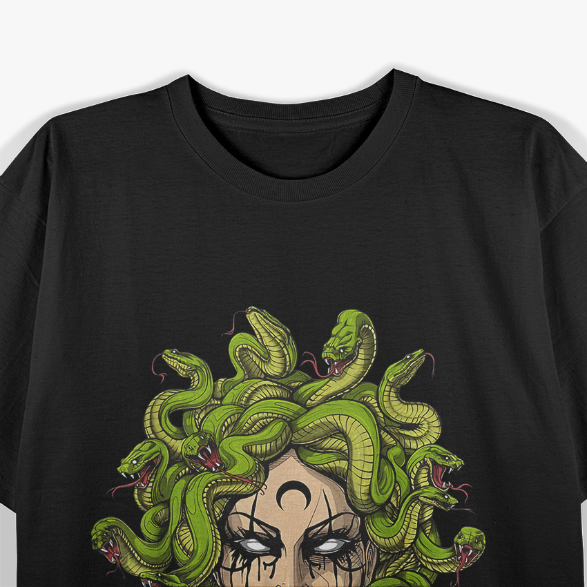 Medusa The Greek Goddess of Snakes and Mythical Power T-Shirt
