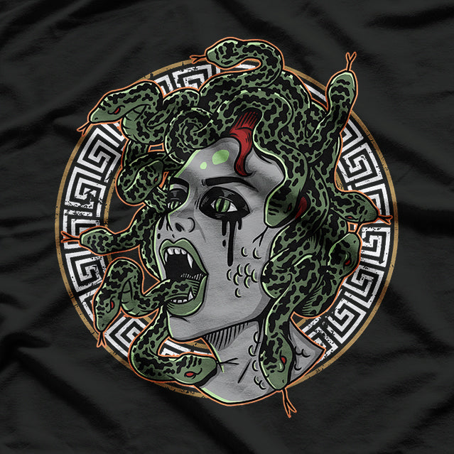 Medusa Greek Mythology and the Power of Snakes T-Shirt