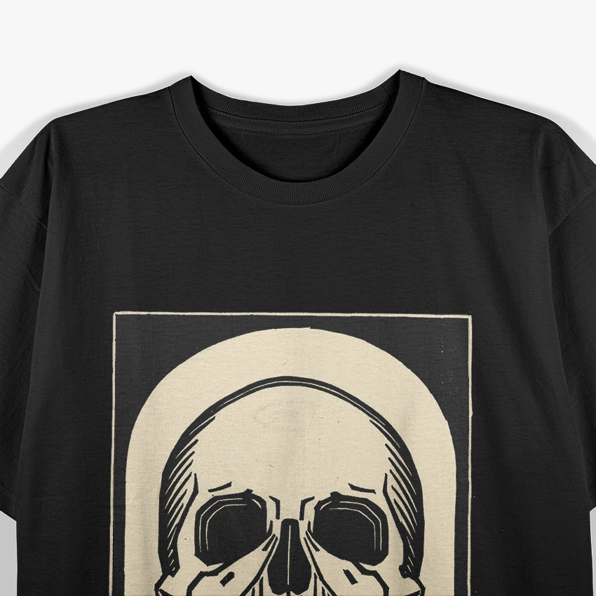 Memento Mori Stoic Philosophy Deep Thought Design T-Shirt