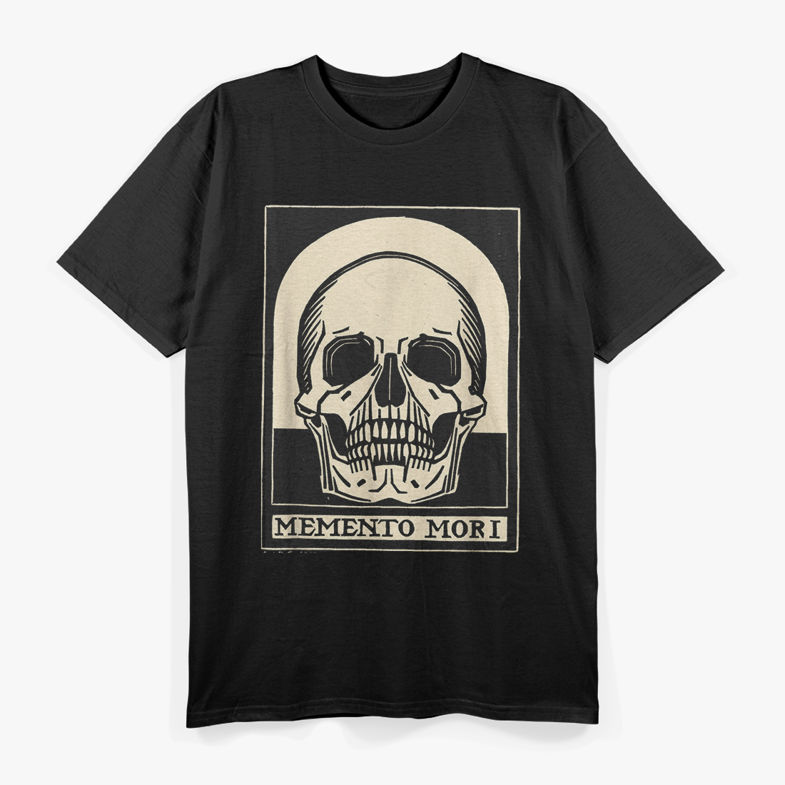 Memento Mori Stoic Philosophy Deep Thought Design T-Shirt