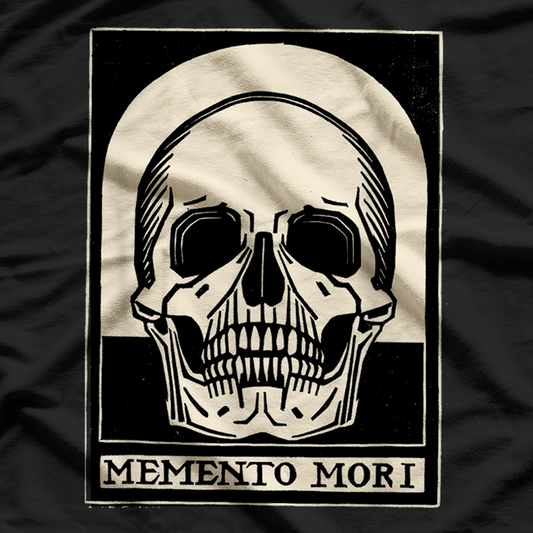 Memento Mori Stoic Philosophy Deep Thought Design T-Shirt