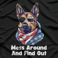 Men's K9 Police Dog Thin Blue Line Mess Around T-Shirt