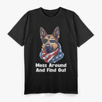 Men's K9 Police Dog Thin Blue Line Mess Around T-Shirt