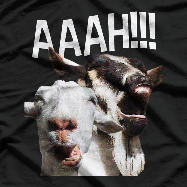 Screaming Goats AAAH!!! Crazy Goat T-Shirt