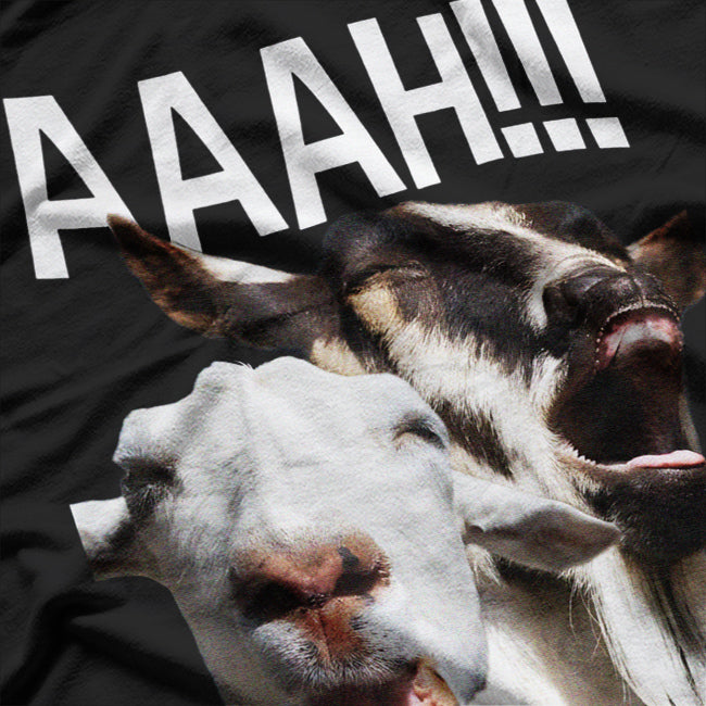 Screaming Goats AAAH!!! Crazy Goat T-Shirt