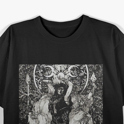 The Goddess Hecate - Tarot Card Triple Moon Wiccan Pagan Witch T-Shirt