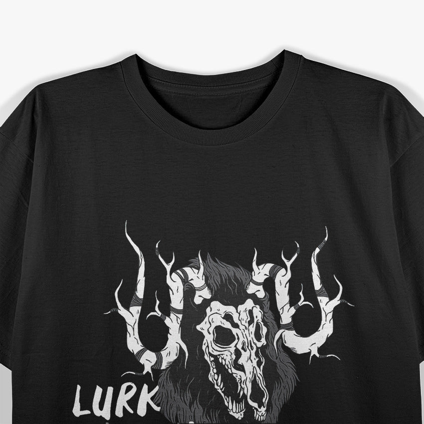 Wendigo Lurk Laugh Loathe Cryptid Legends T-Shirt