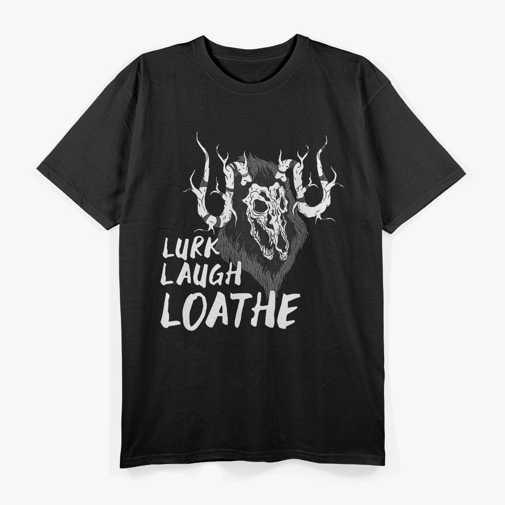 Wendigo Lurk Laugh Loathe Cryptid Legends T-Shirt