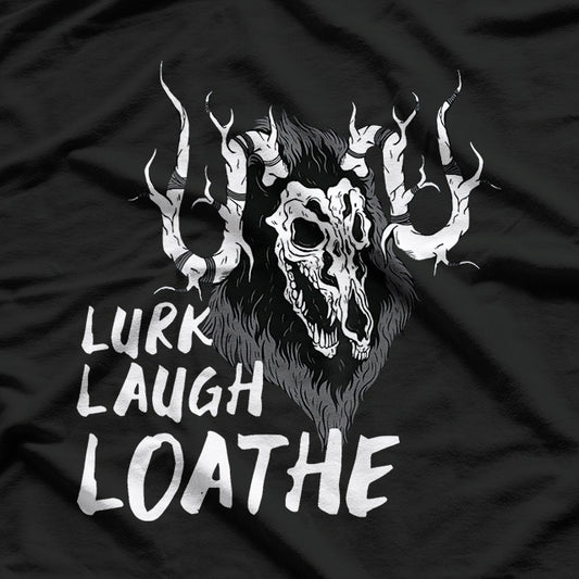 Wendigo Lurk Laugh Loathe Cryptid Legends T-Shirt