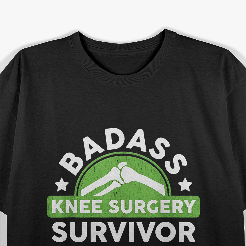 Funny Knee Replacement Titanium Bionic Surgery Get Well Gift T-Shirt