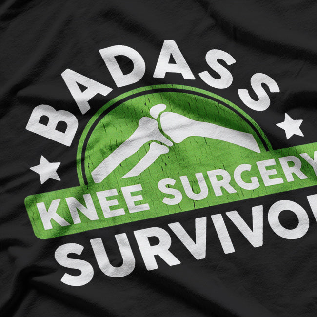 Funny Knee Replacement Titanium Bionic Surgery Get Well Gift T-Shirt