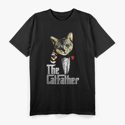 The CatFather Funny Parody Cat Lover Daddy T-Shirt