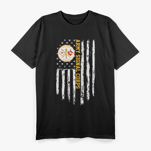 Army Signal Corps American Vintage Flag T-Shirt